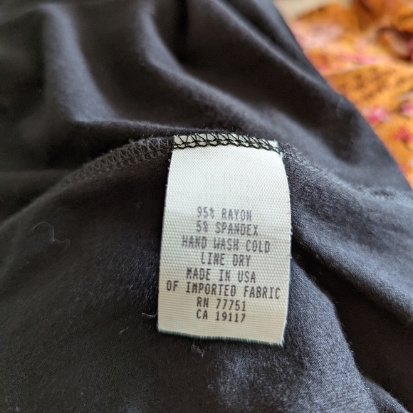 BETSEY JOHNSON black jersey knit dress p xs small pockets - Picture 10 of 14